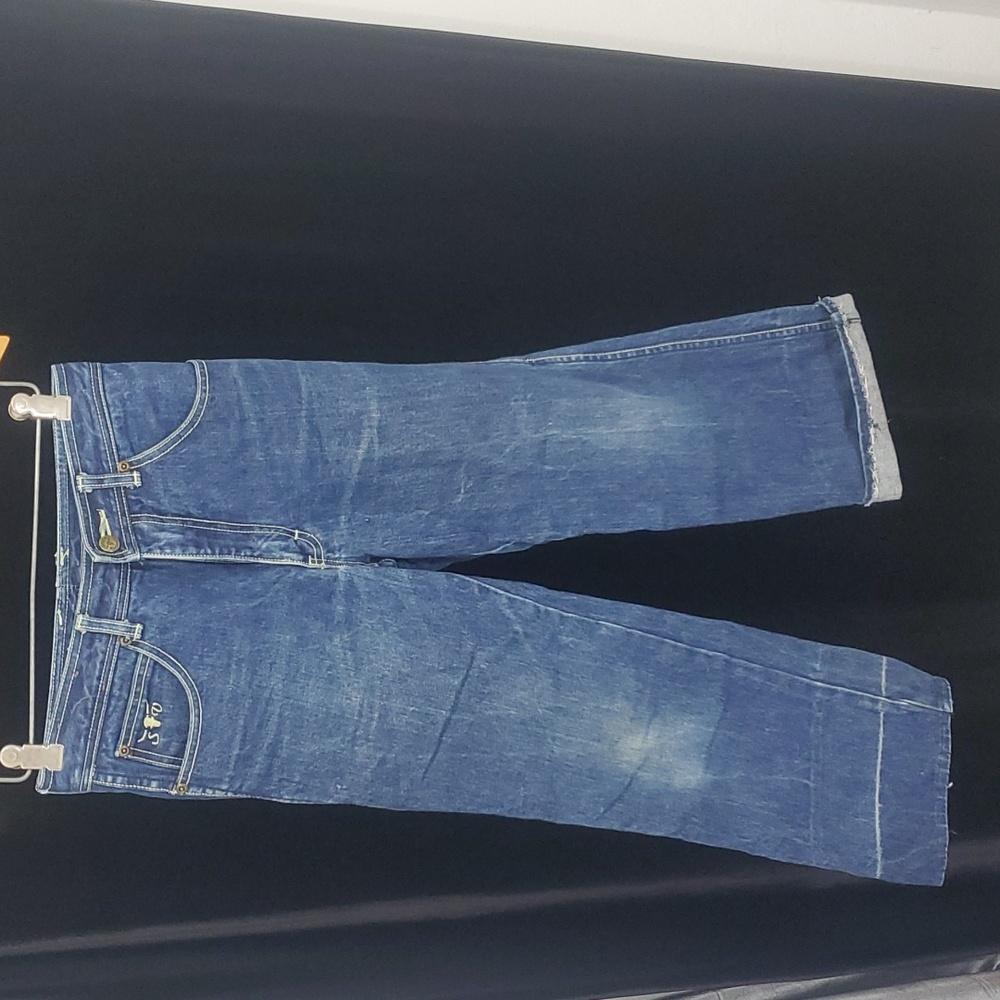 1980's Sergio Valente Jeans 27.5"/22.5" Altered Hem Indigo wash Read description